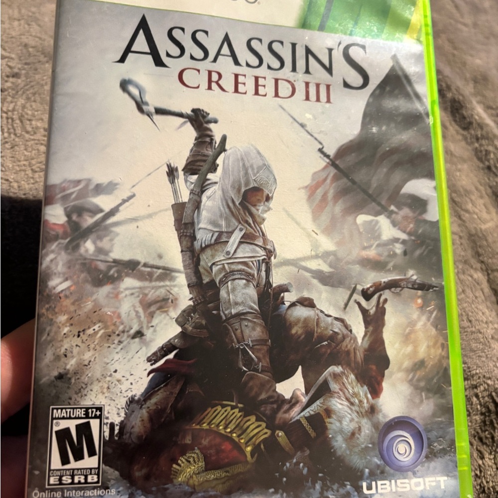 XBOX 360 Assassin's Creed III for Xbox 360 - Green Case No manual